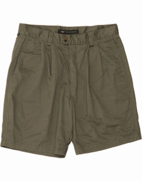 Linen blend DOCKERS Mens Chino Shorts W36 Large Khaki Cotton