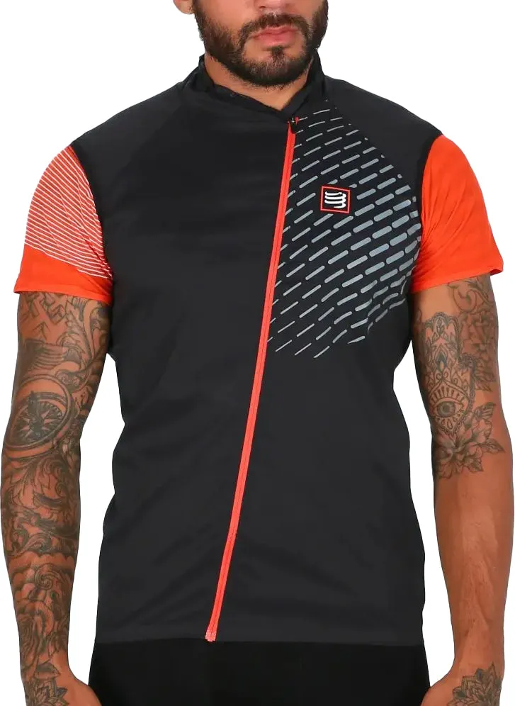 Compressport Hurricane V2 Mens Running Gilet - Black Eco-Friendly Fabric Stylish-design