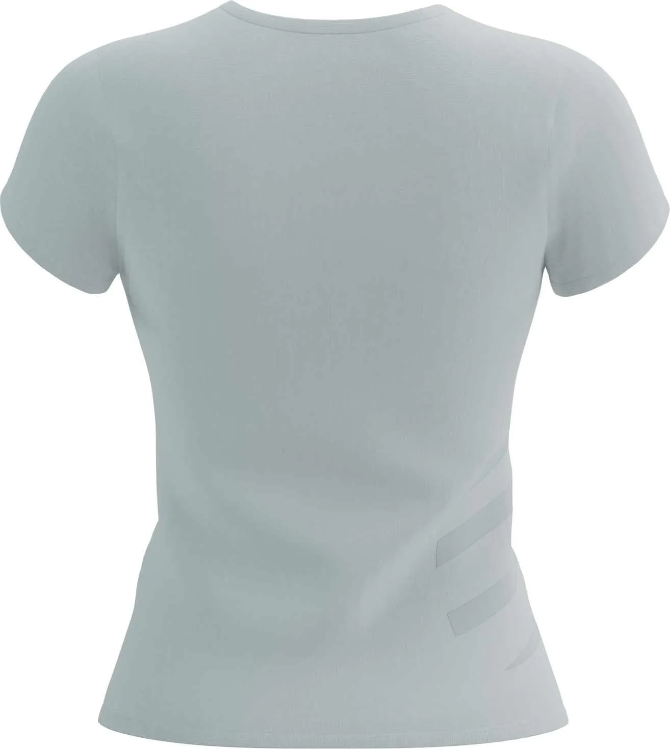Smart Fit Compressport Logo Short Sleeve Womens Running Top - White