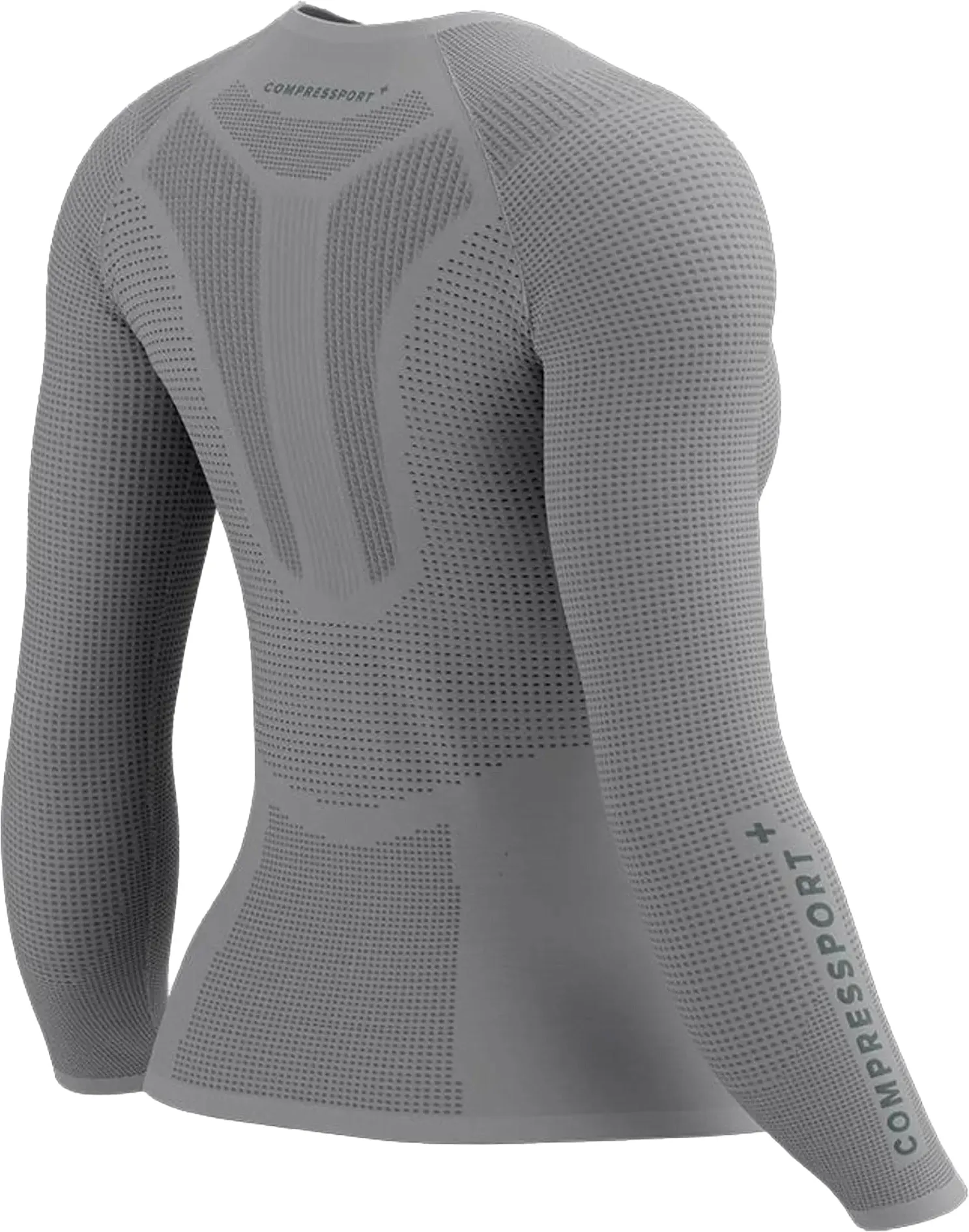 Compressport On/Off Base Layer Long Sleeve Womens Running Top - Grey Low Profile Silhouette Stylish Wearable