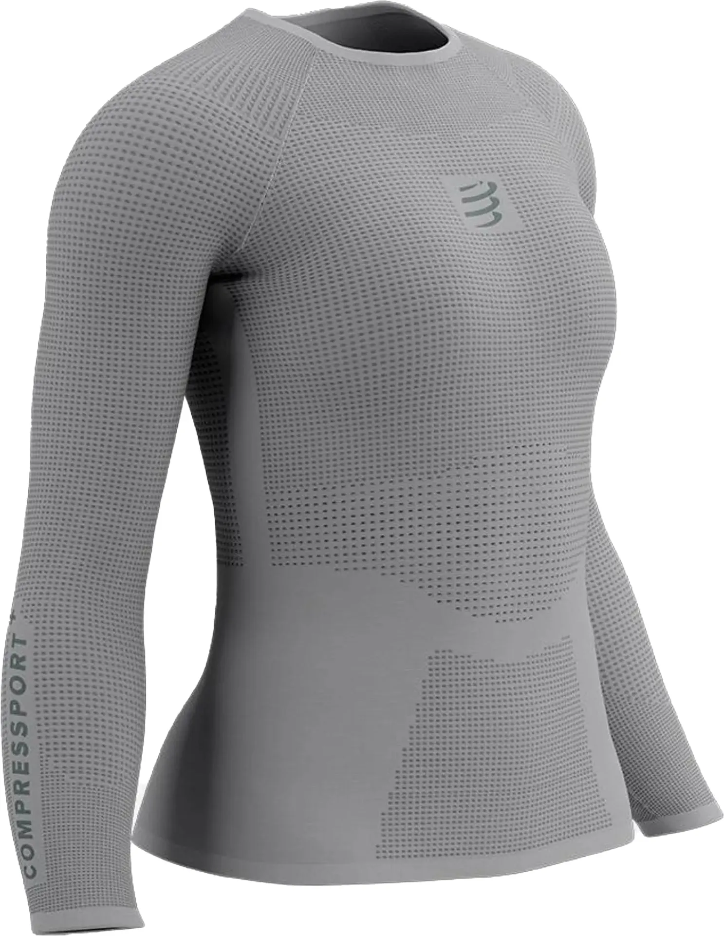 Modal Compressport On/Off Base Layer Long Sleeve Womens Running Top - Grey