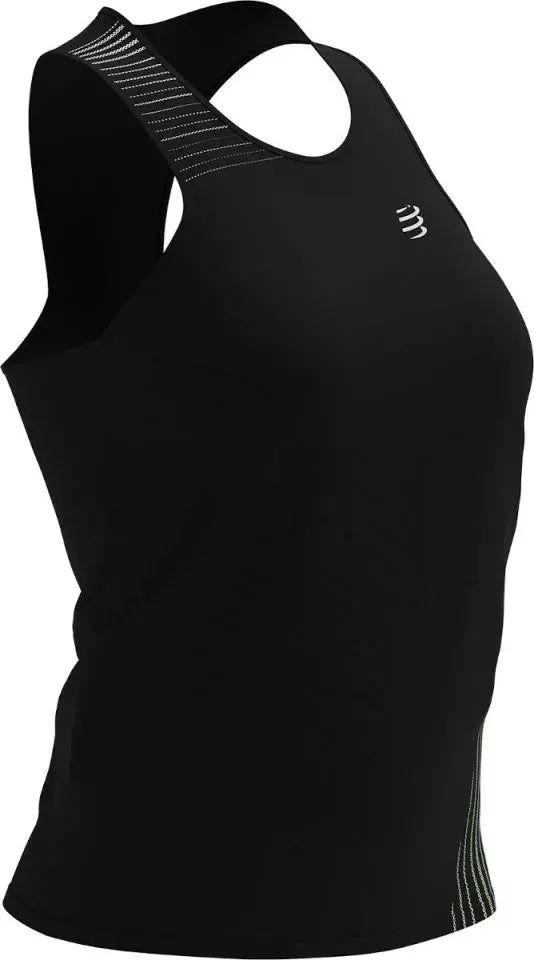 Quick Coolness Compressport Performance Womens Running Vest Tank Top - Black