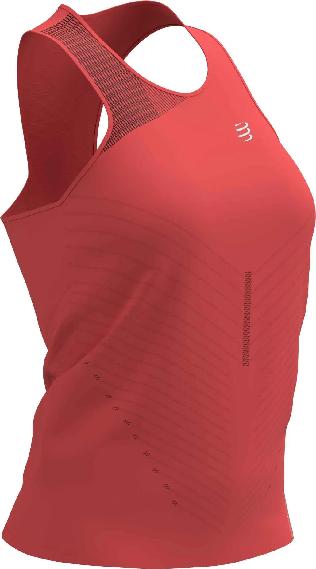 off - road Stay Dry Compressport Performance Womens Running Vest Tank Top - Pink
