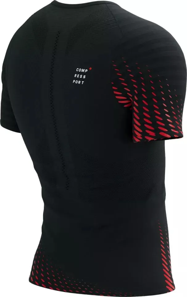 Compressport Racing Short Sleeve Mens Running Top - Black Top Rated