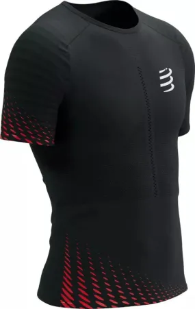 Modern Twist Chilly Comfort Wear Compressport Racing Short Sleeve Mens Running Top - Black