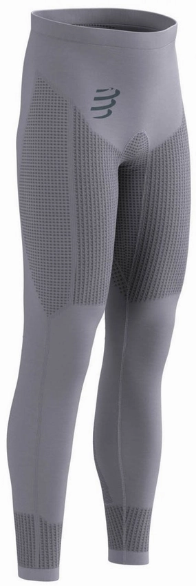 Compressport On/Off Base Layer Mens Long Running Tights - Grey High Stretchability