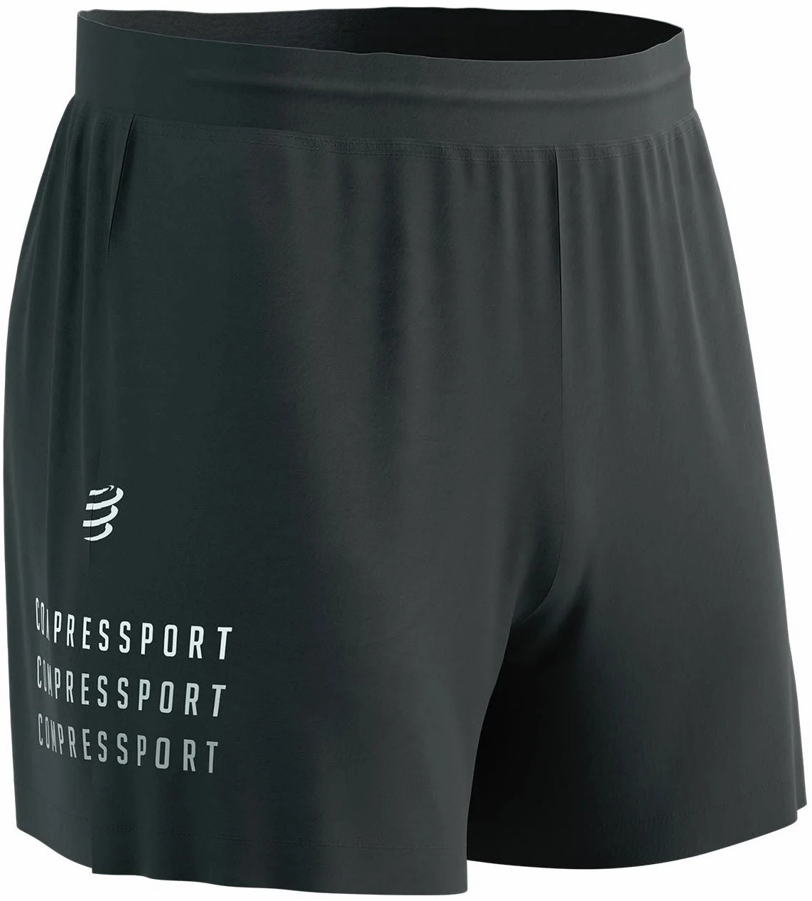 Compressport Performance Mens Running Shorts - Black Simple Comfort