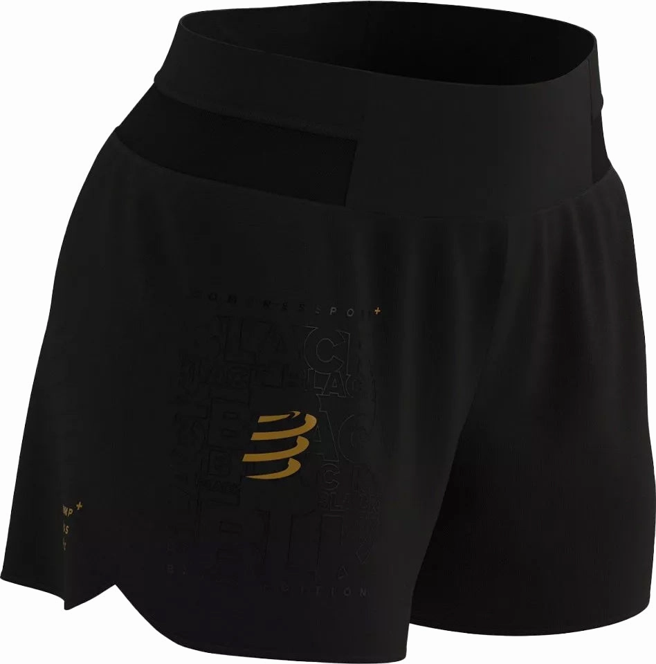 Compressport Performance Womens Running Shorts - Black swimming accessory Layered Protection System