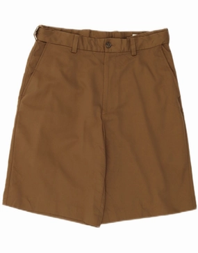color - fast ReinforcedStressPoints IZOD Mens Chino Shorts W32 Medium  Brown Polyester