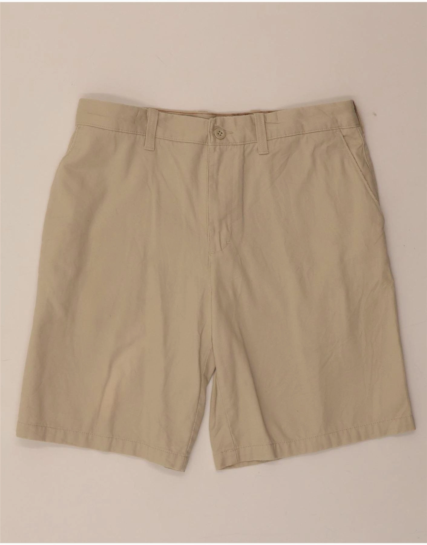 Stylish Comfort EDDIE BAUER Mens Chino Shorts W34 Large  Beige Cotton