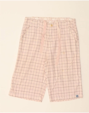 Quick Action summer shorts CONVERSE Mens Chino Shorts Small W32  Pink Check Cotton