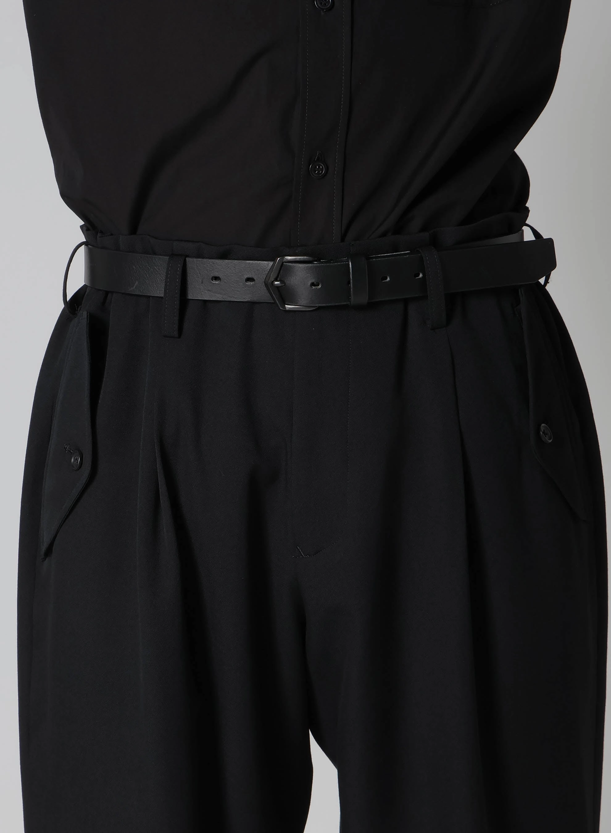 Perfect Silhouette WOOL GABARDINE HEM TAB GABARDINE PANTS