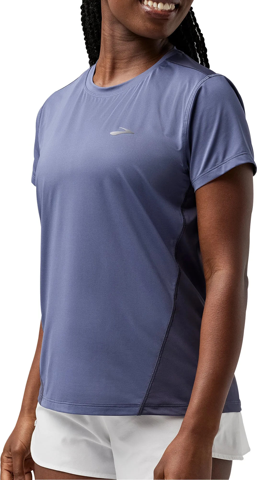 Versatile Comfort Wear Brooks Sprint Free 3.0 Short Sleeve Womens Running Top - Blue