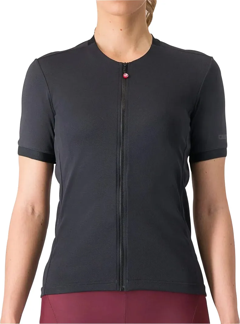Castelli Libera Short Sleeve Womens Cycling Jersey - Black Moisture Wicking Textile Technology Airy material