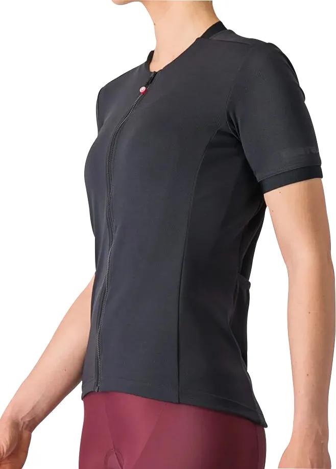 Castelli Libera Short Sleeve Womens Cycling Jersey - Black SustainableManufacturing