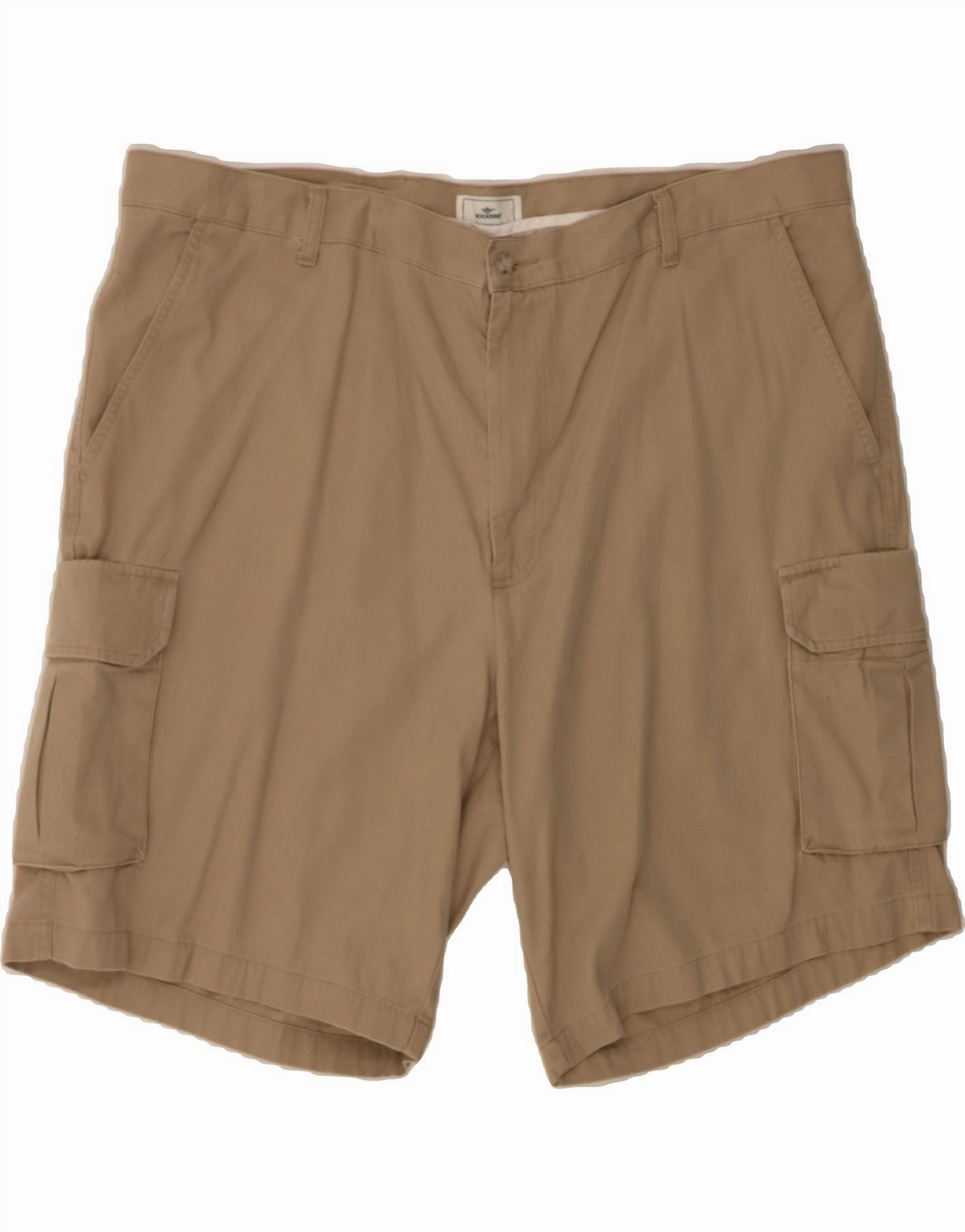 petite size Odor Control Treatment DOCKERS Mens Relaxed Fit Cargo Shorts W44 2XL Beige Cotton