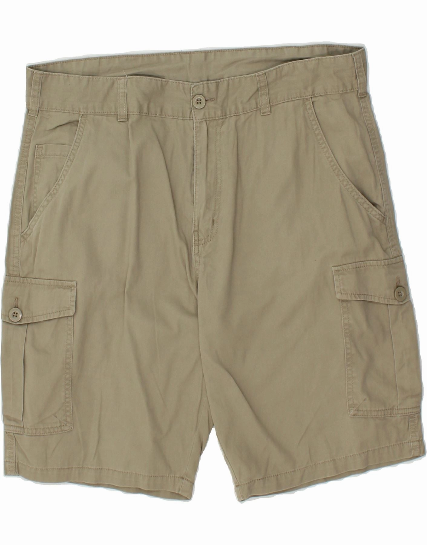 MOUNTAIN WAREHOUSE Mens Cargo Shorts W36 Large Beige Cotton Flexible Layer Fit