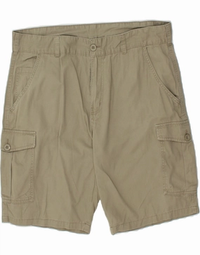 MOUNTAIN WAREHOUSE Mens Cargo Shorts W36 Large Beige Cotton Flexible Layer Fit