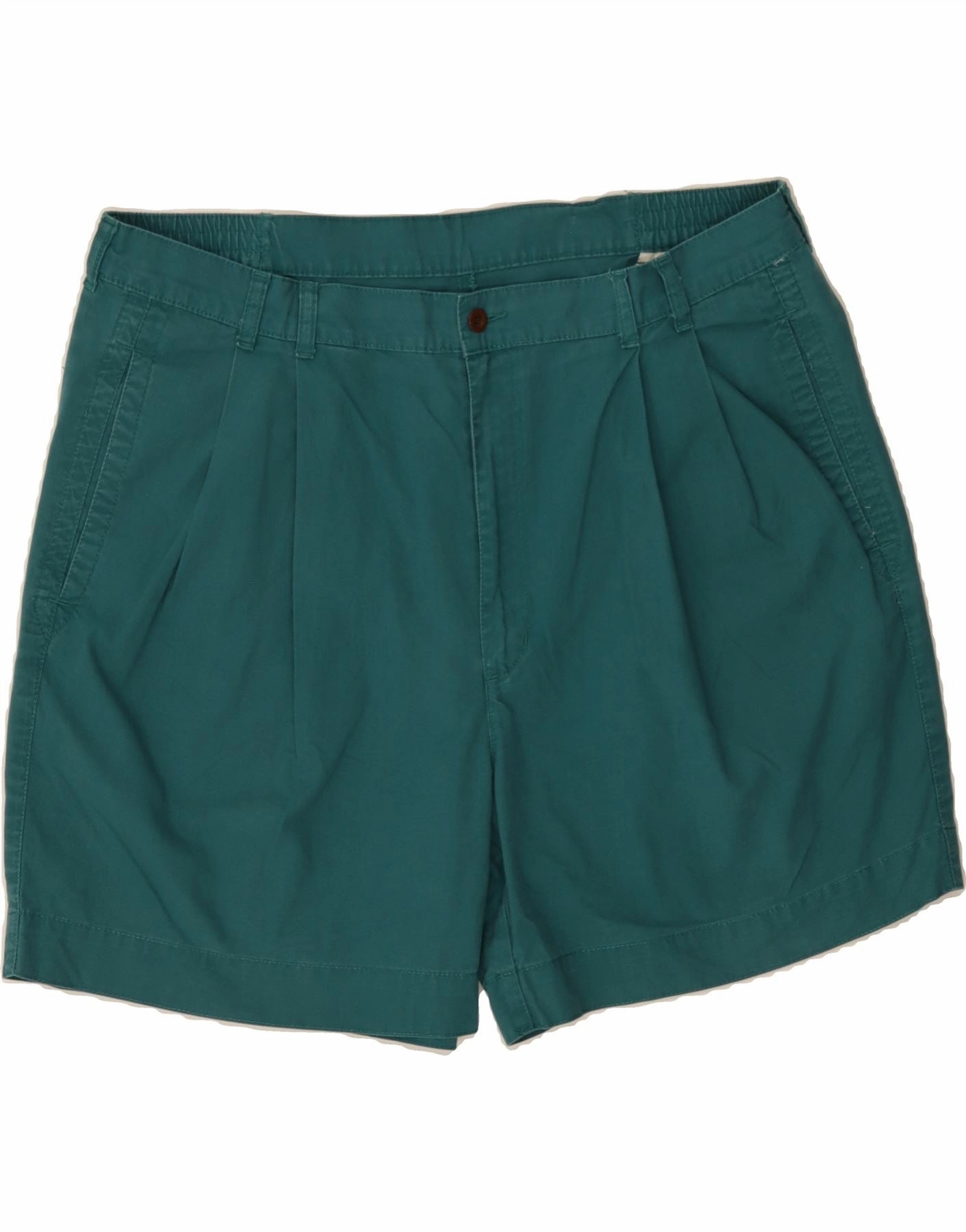 Flexible Stitching No Bulky Feel DOCKERS Mens Pegged Chino Shorts W40 XL Green Cotton