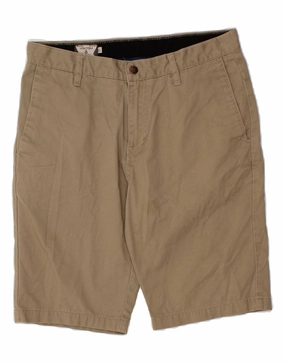 VOLCOM Mens Chino Shorts W31 Medium Beige Cotton Breezy Comfort simple design