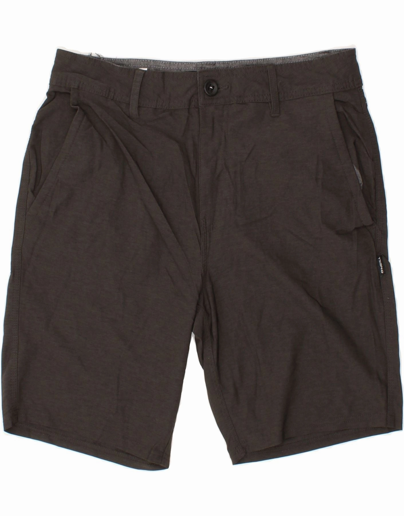 O'NEILL Mens Chino Shorts W31 Medium Grey Polyester Classic Vibe All Purpose Wear