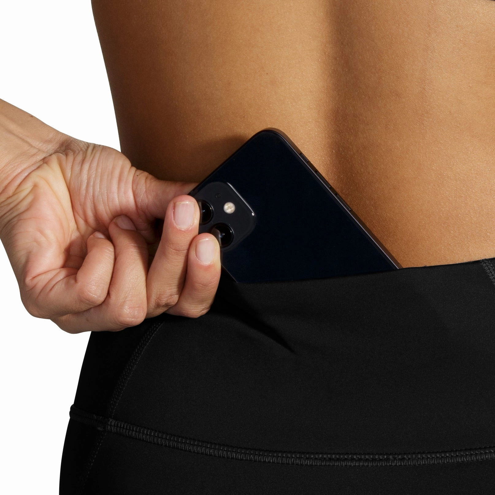 Brooks Method 3/4 Capri Womens Running Tights - Black Fit and Flex