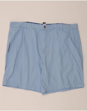 CHAPS Mens Chino Shorts W46 3XL Blue Cotton Fast Absorption Textile