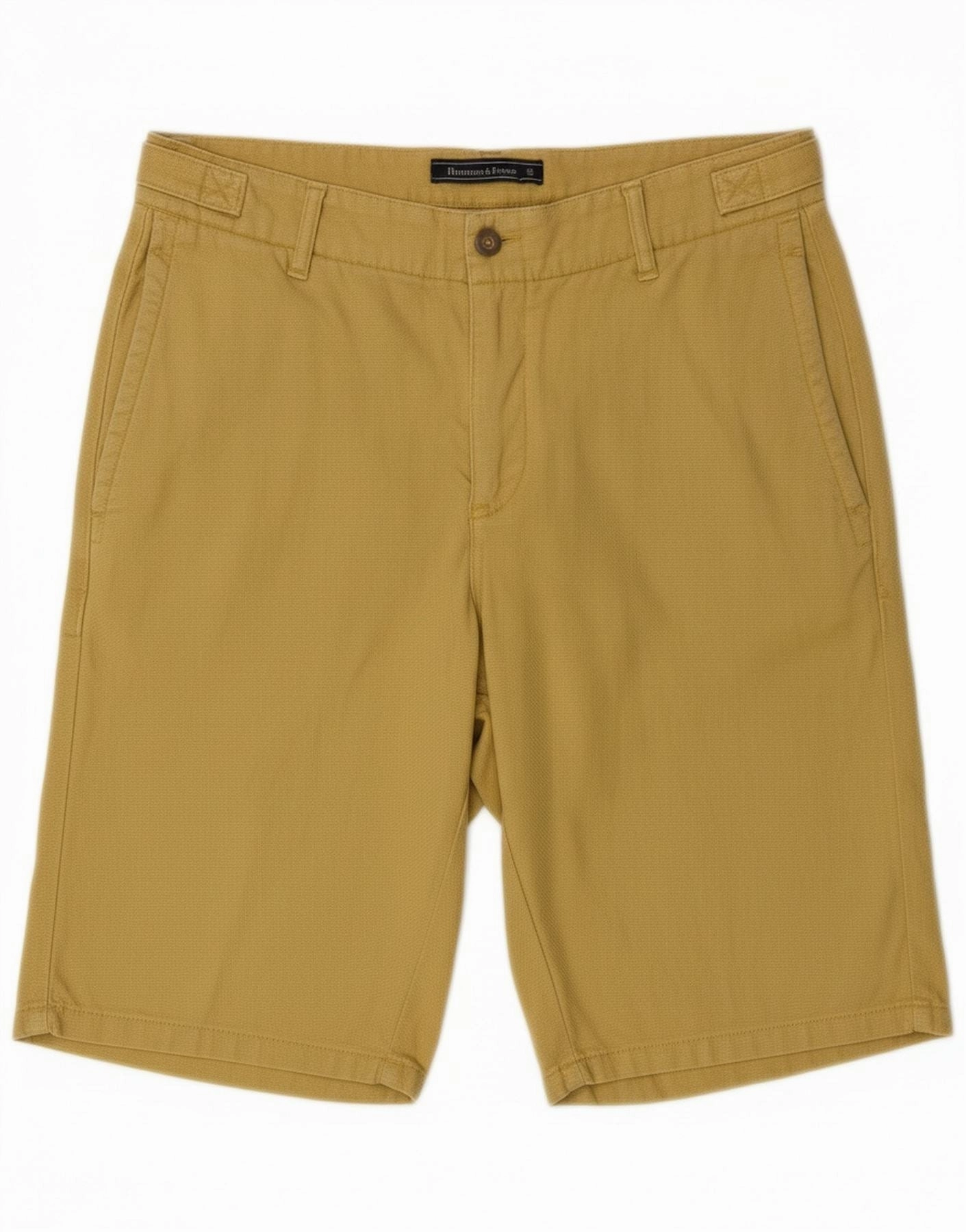 Mood Piece Luxury Brand HARMONT & BLAINE Mens Chino Shorts IT 48 Medium W34 Yellow Cotton