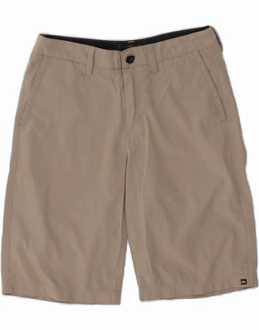 Colorfast Treatment QUIKSILVER Mens Chino Shorts W27 XS Beige Polyester