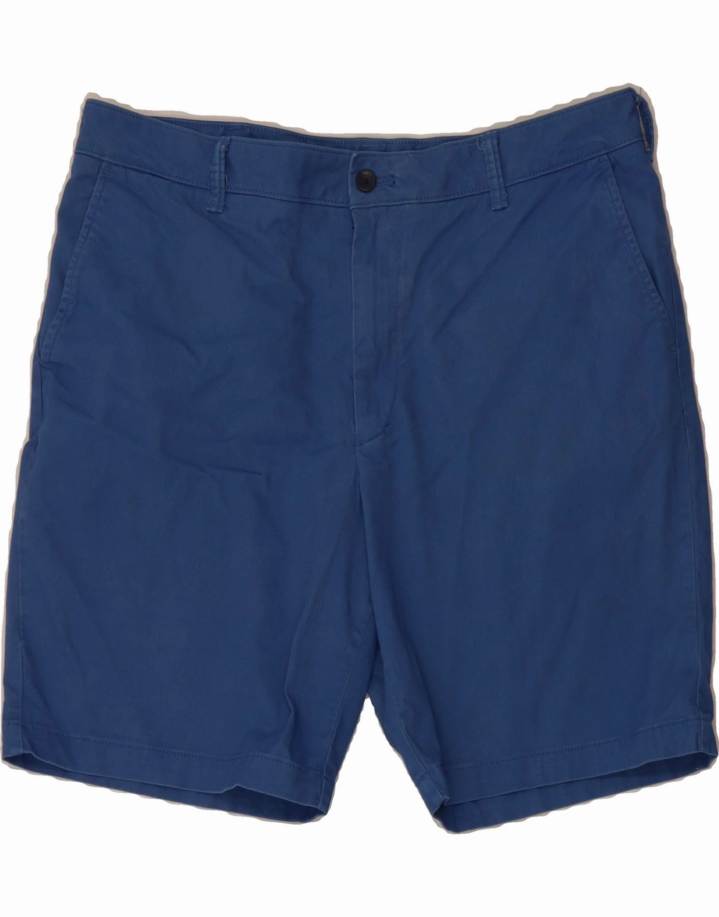 IZOD Mens Chino Shorts W36 Large Blue Cotton Quick Action