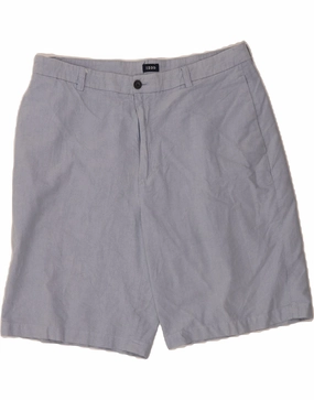 Beach Ready IZOD Mens Chino Shorts W38 XL  Blue Cotton
