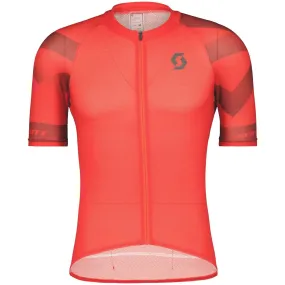 Moisture Wicking Fabric Scott RC Premium Climber Short Sleeve Mens Cycling Jersey - Red