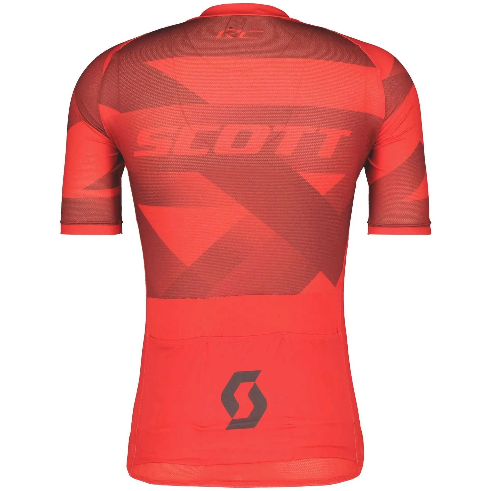 Scott RC Premium Climber Short Sleeve Mens Cycling Jersey - Red Breathable Material