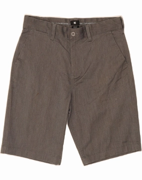 Slip Resistant Inner Grip Quick Adjust Toggles DC Mens Chino Shorts W30 Medium  Grey Cotton
