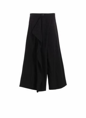 Casual Fit Design COTTON BROAD GARMENT DYEING SKIRT PANTS