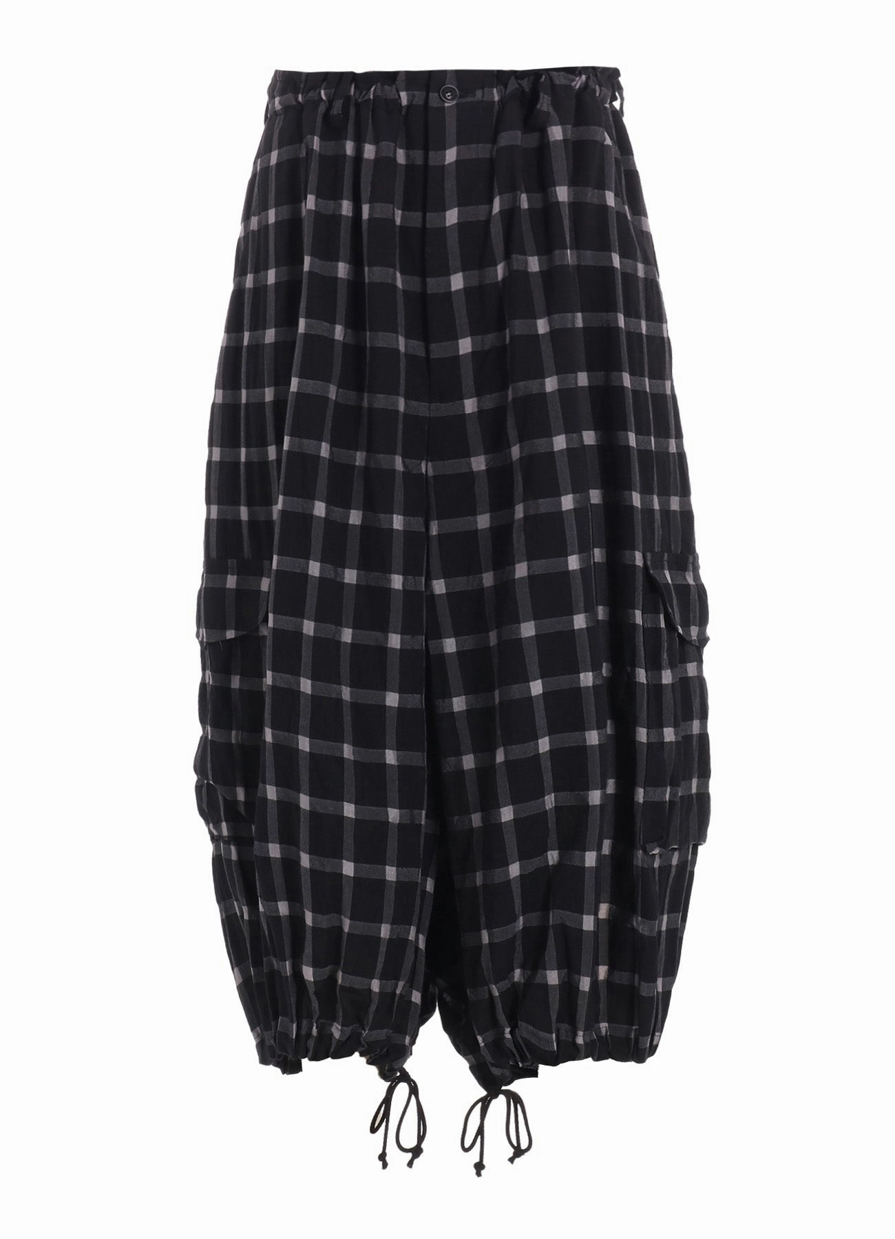 COTTON CUPRO PLAID PANTS Flex Fit Office Appropriate