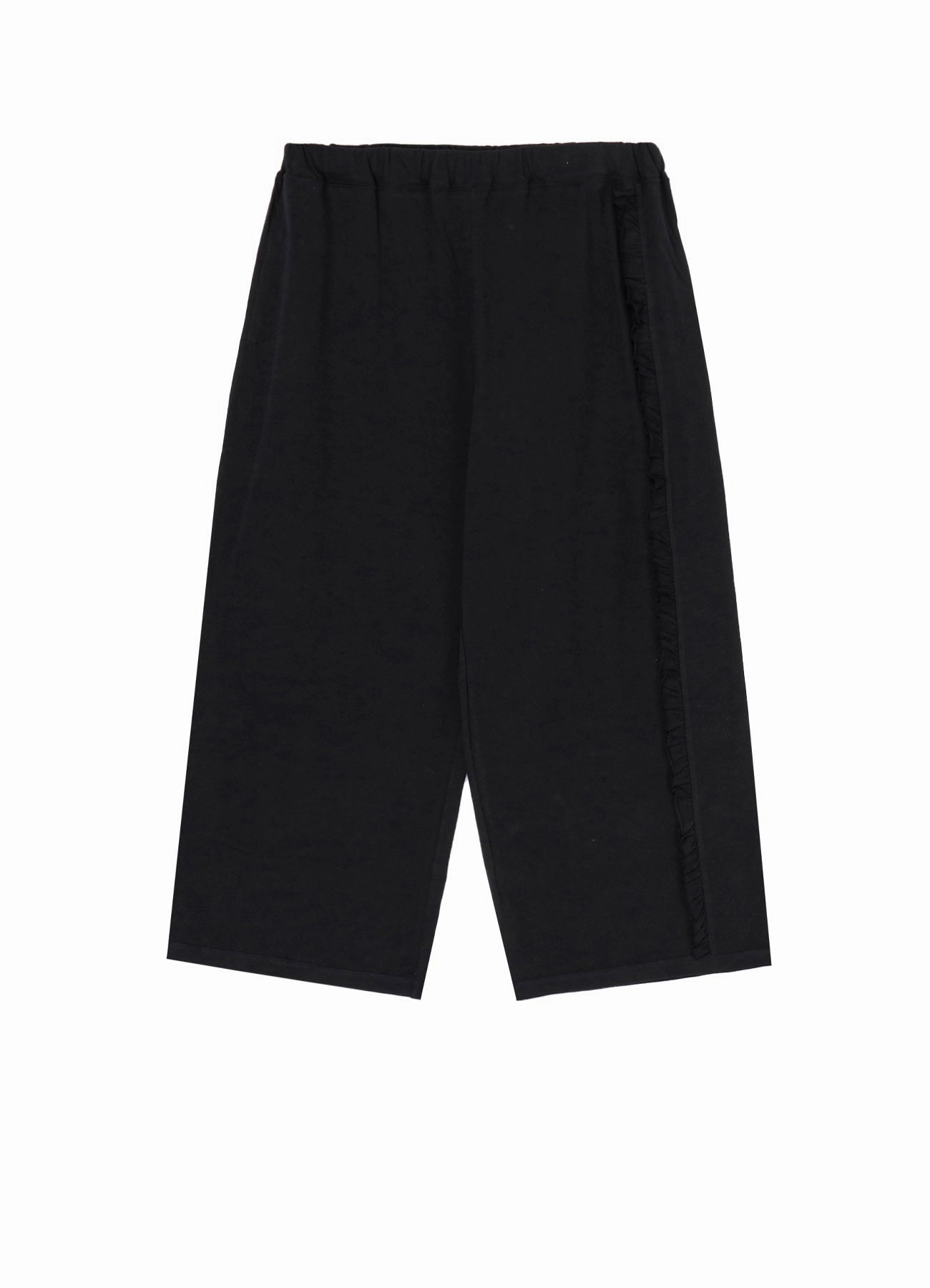 COTTON JERSEY FRILL 4/5 LENGTH PANTS Slim Fit Design Windproof Membrane