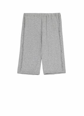 UVProtectiveLayer Bold Waistband COTTON JERSEY FRILL KNEE-LENGTH PANTS