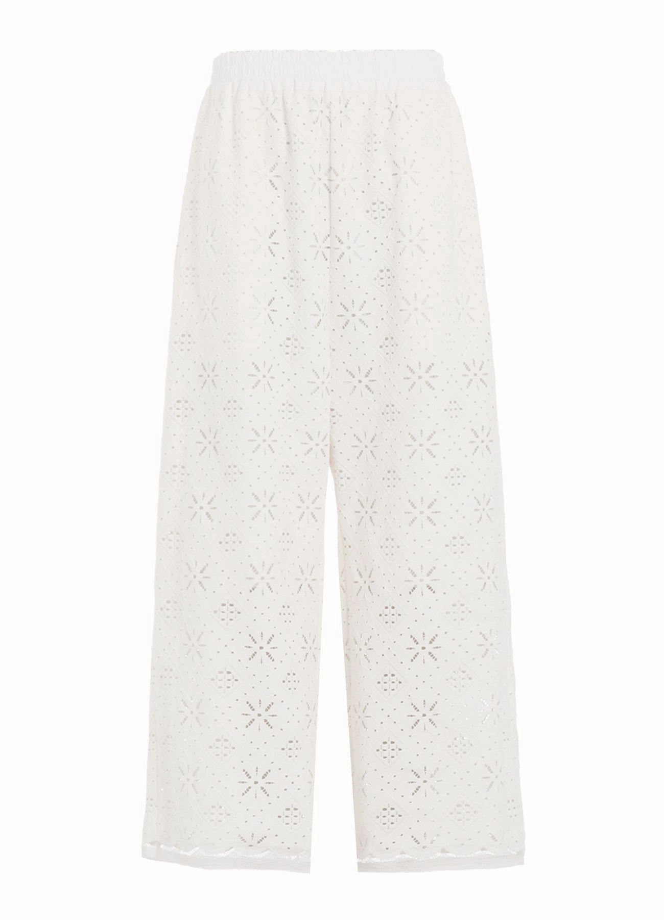 On The Move Versatile Design COTTON LACE WASIT ELASTIC PANTS