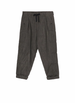 Non Slip Waistband COTTON LINEN SHEETING  HORIZONTAL PADDED PANTS