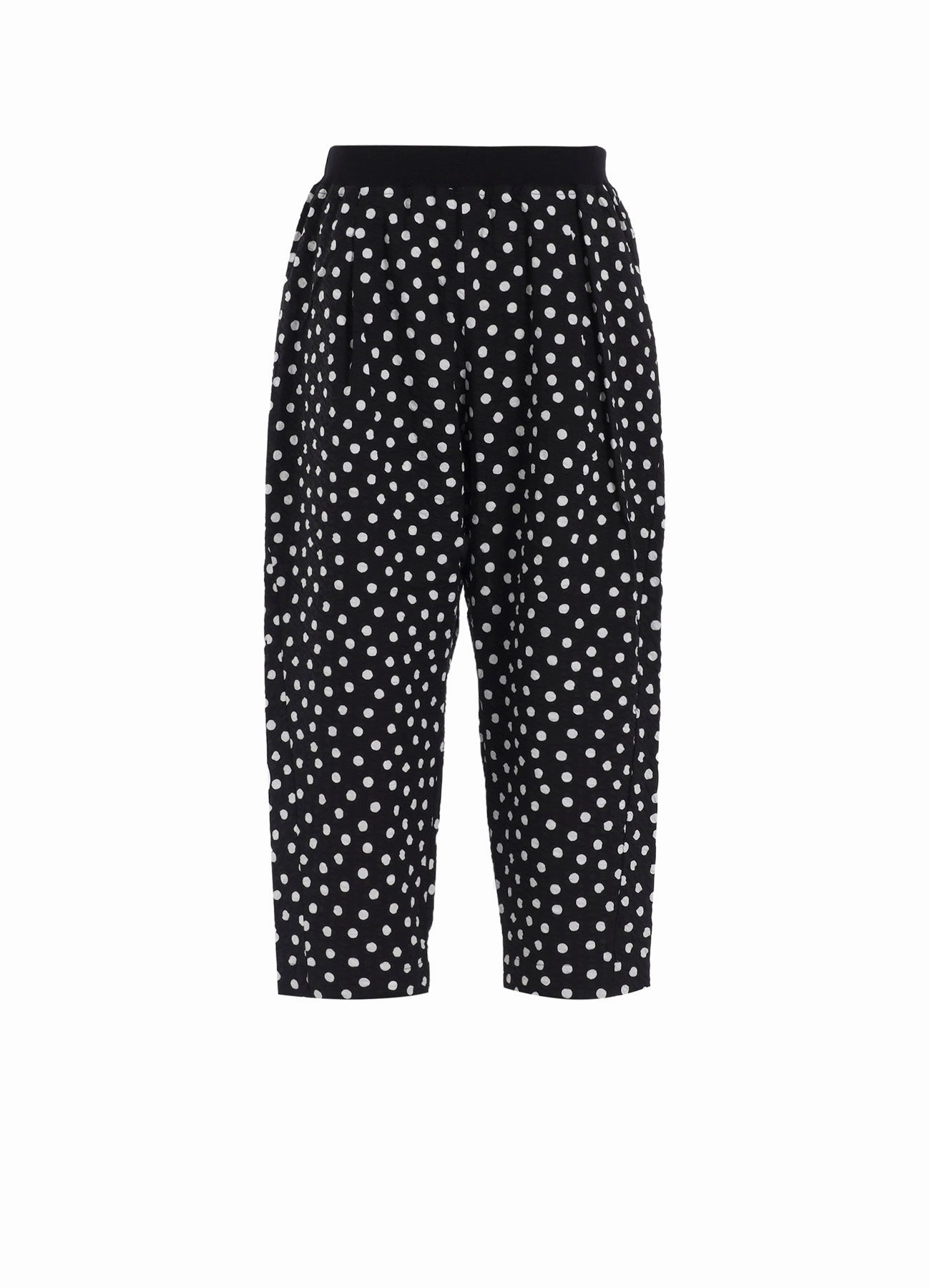 Clean Fit COTTON RIPPLE DOT PRINT 4/5 LENGTH PANTS
