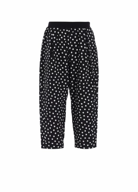 Clean Fit COTTON RIPPLE DOT PRINT 4/5 LENGTH PANTS