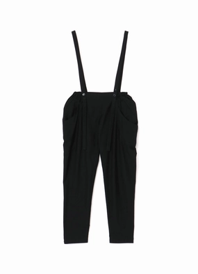 Simple Comfort Wear COTTON SERGE PANTS WITH SUSPENDERS