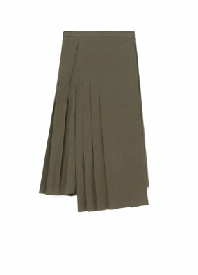 Flex Fit COTTON TWILL R PLEATED WRAP SKIRT