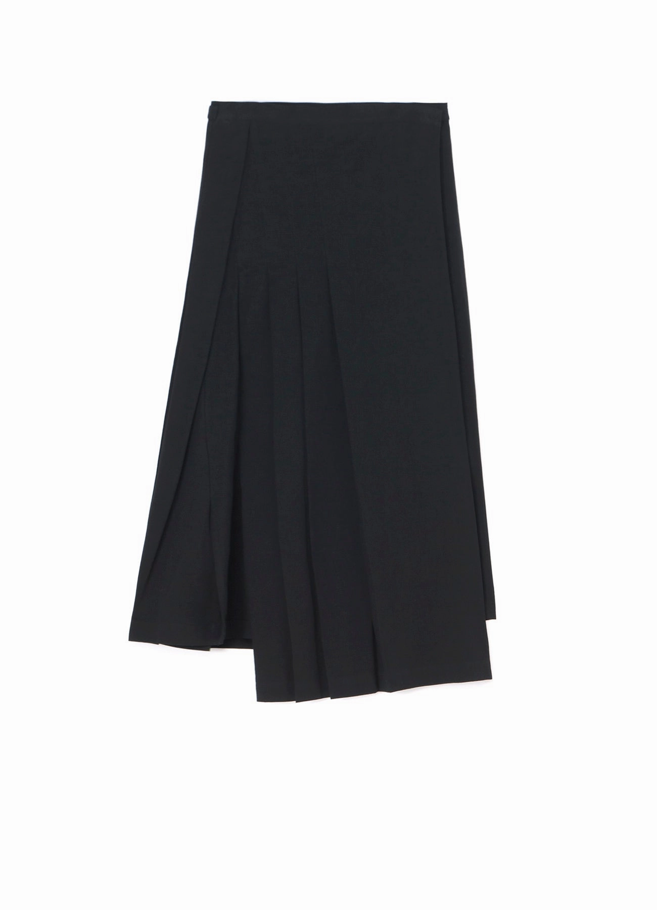 COTTON TWILL R PLEATED WRAP SKIRT Smart Casual Chilly Layering