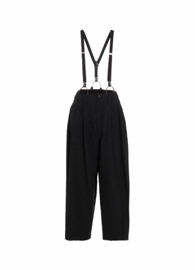 COTTON TWILL SUSPENDER PANTS Fashion Fit Urban Cool