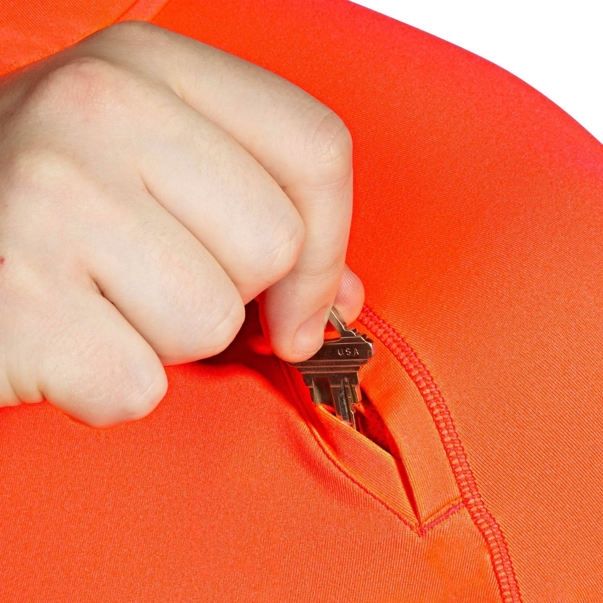 Brooks Dash Half Zip Long Sleeve Mens Running Top - Orange Fresh Style