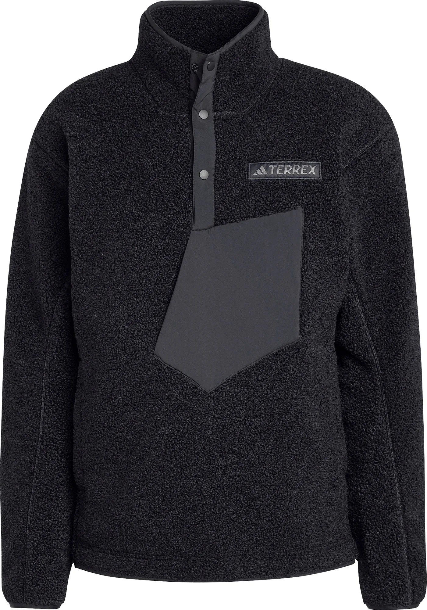 Freelancer Uniform adidas Terrex Xploric High Pile Fleece Mens Sweatshirt - Black