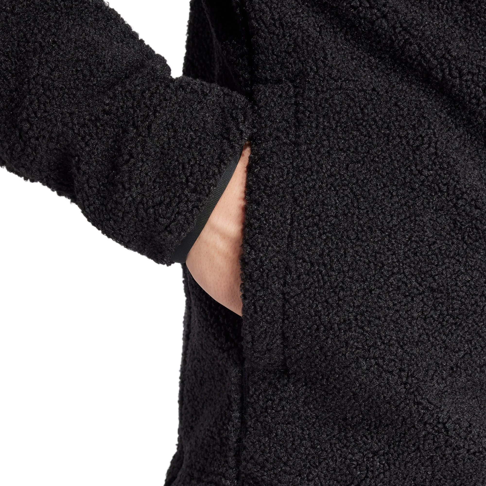 adidas Terrex Xploric High Pile Fleece Mens Sweatshirt - Black Snake like Travel Buddy