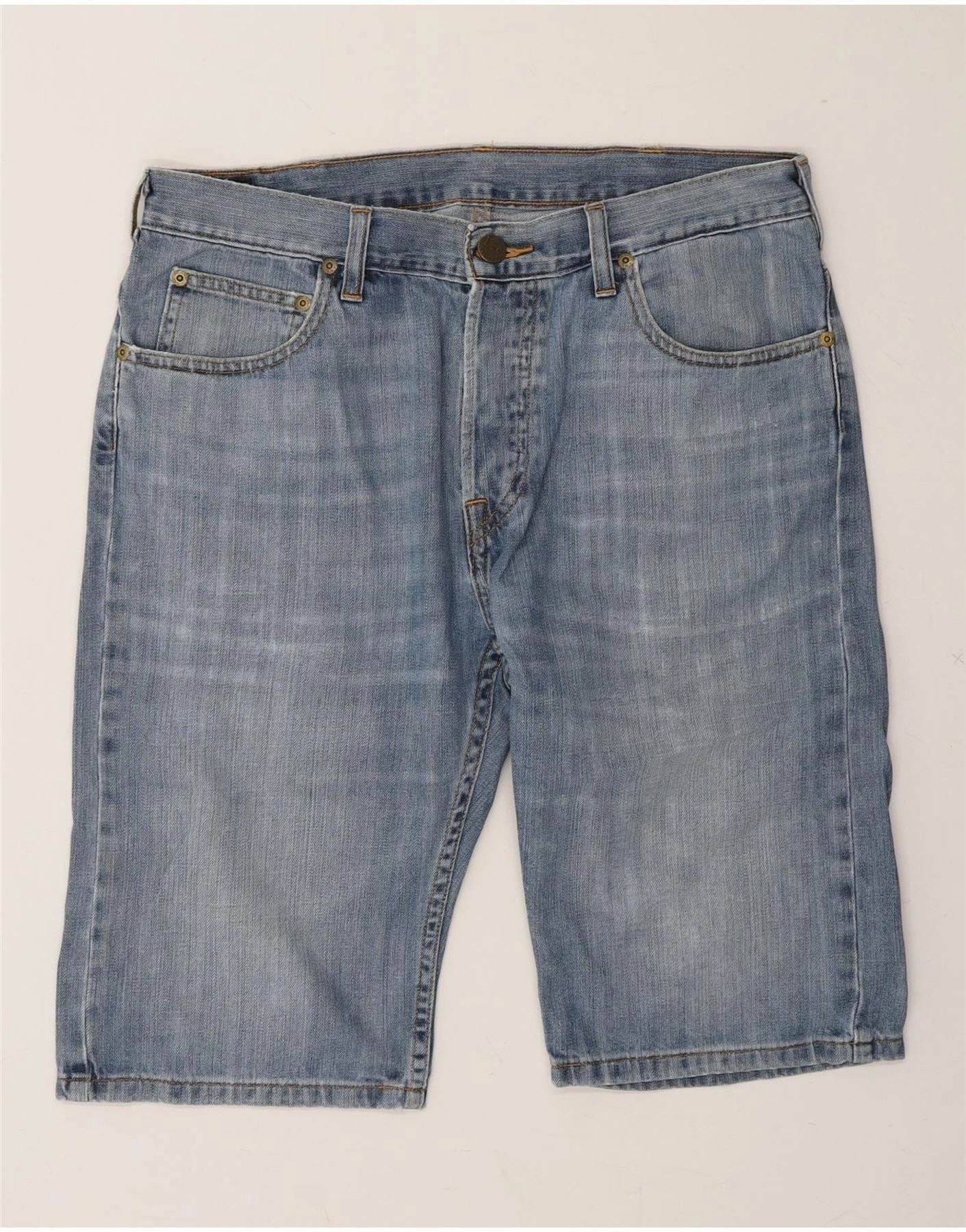 night out outfit denim alternative LEE Mens Denim Shorts W32 Medium Blue
